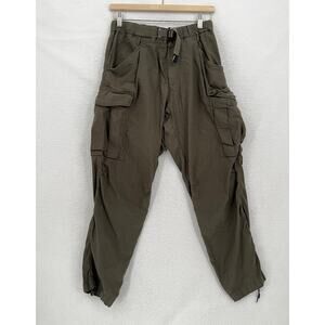 White Sand Mens Olive Green Straight Leg Cargo Pants Sz IT 48 Medium